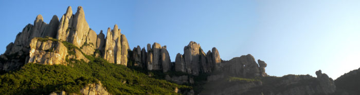 Confluència de Frares i Agulles amb el Portell Estret com a frontera, un dels racons màgics del Serrat